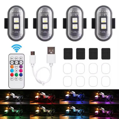 LED strobe light RGB 8 colors for car and motorcycle