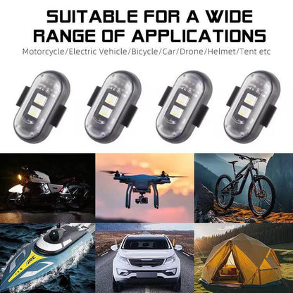 Wireless waterproof LED flashing light auto moto